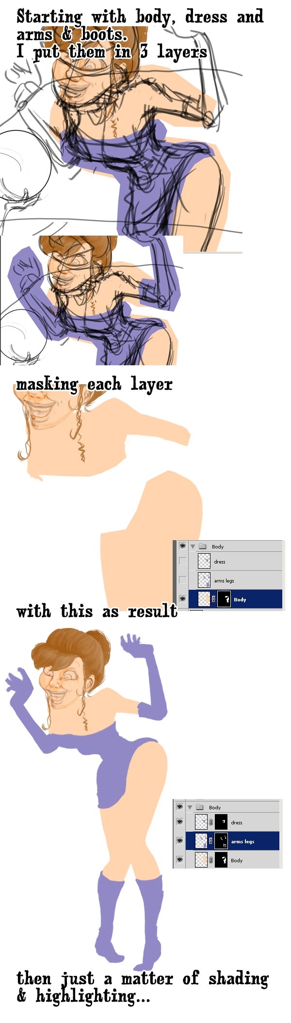 Creation of And tonight...will be my turn: Step 4